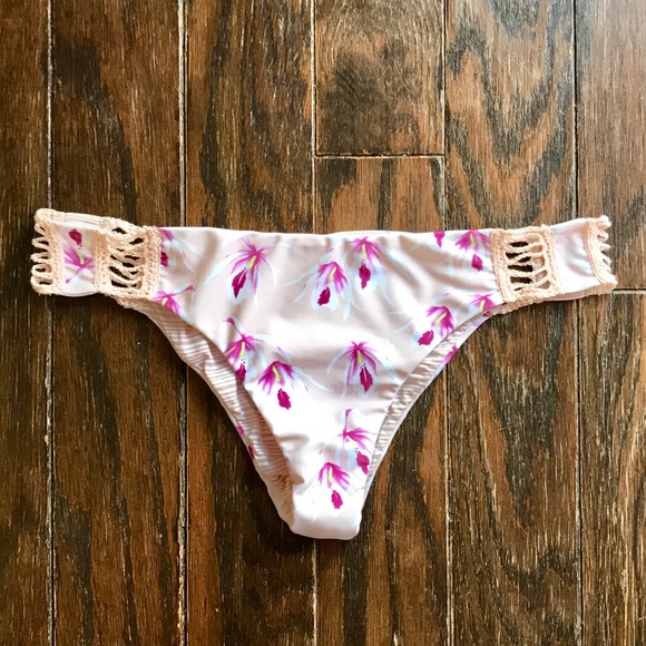 acacia swimwear Other - ACACIA Pink Orchid crochet bottoms in M
